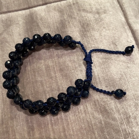 GENUINE Chalcedony Briolette Beaded Bracelet NWOTS - Picture 4 of 13